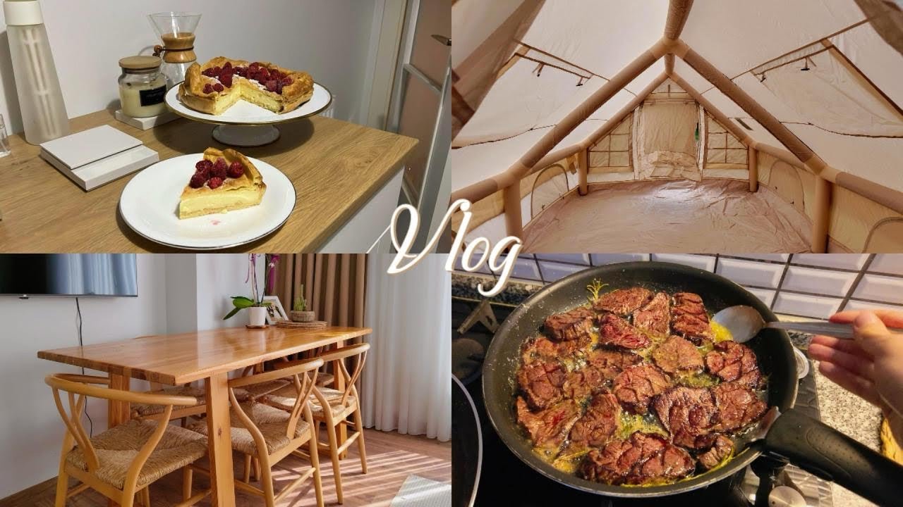 26IVlog🌿 Sessiz Vlog. Karpatka Tatlısı 🍰 Dip Köşe Ev Temizliği 🫧  Dolap İçi Düzeni I Çadır&Mangal🏕️