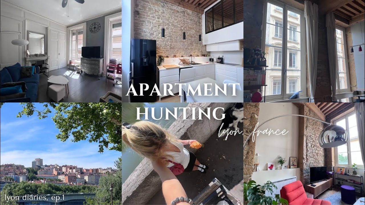 lyon diaries, ep.1 - apartment hunting in lyon, france: viewing 9 apartments + a few days in my life