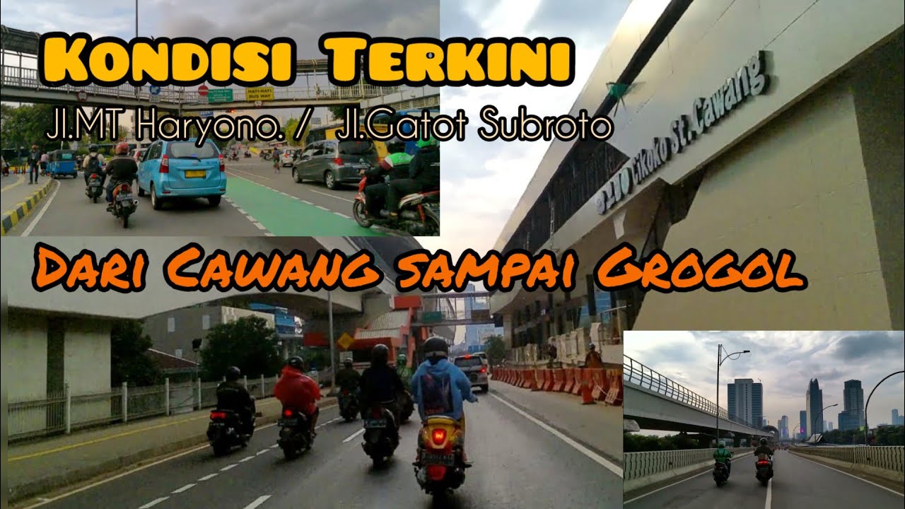 Jalur Mudik Motor jalan Gatot Subroto dari Cawang sampai  Grogol