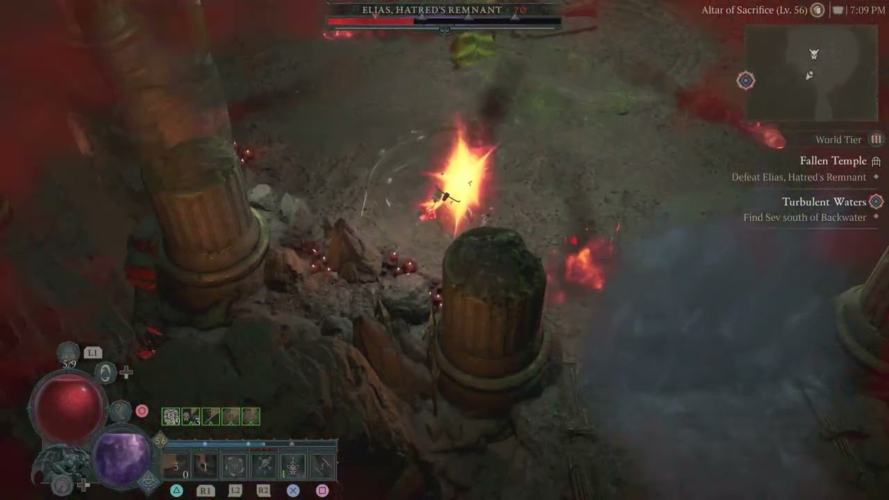 Diablo IV World Tier 4 Capstone Dungeon at lvl56 Twisted Blades Rogue