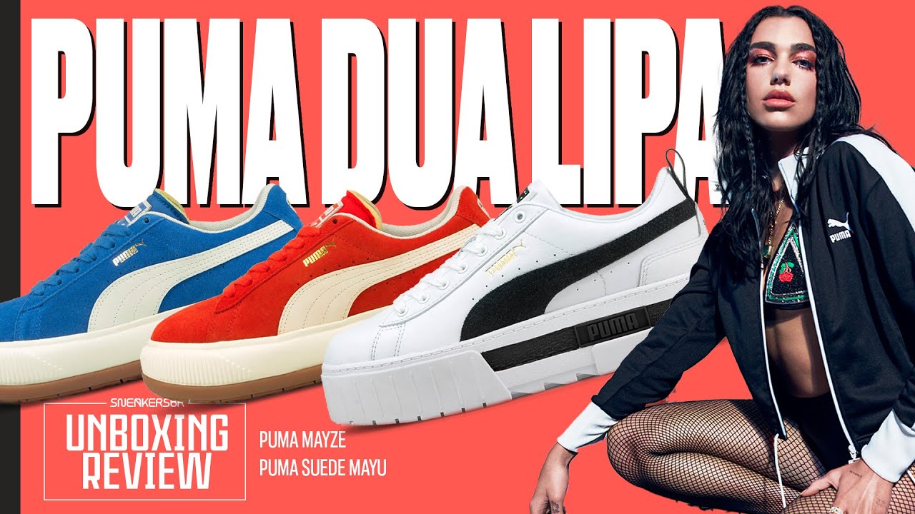 PUMA E Dua Lipa Apresentam Novos Herdeiros Do Suede | UNBOXING+REVIEW PUMA Mayze e Suede Mayu