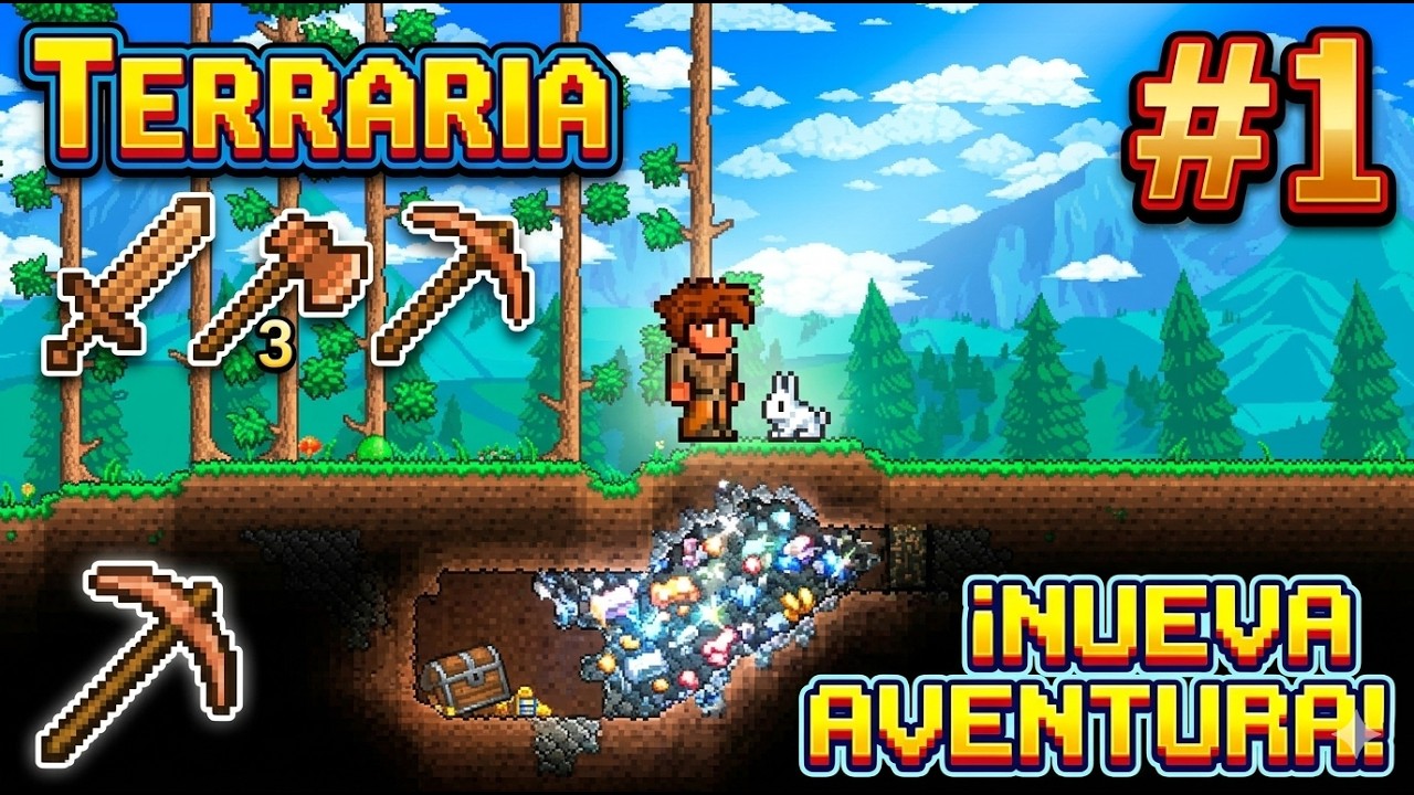 Terraria#1  La hierba es más verde por este lado