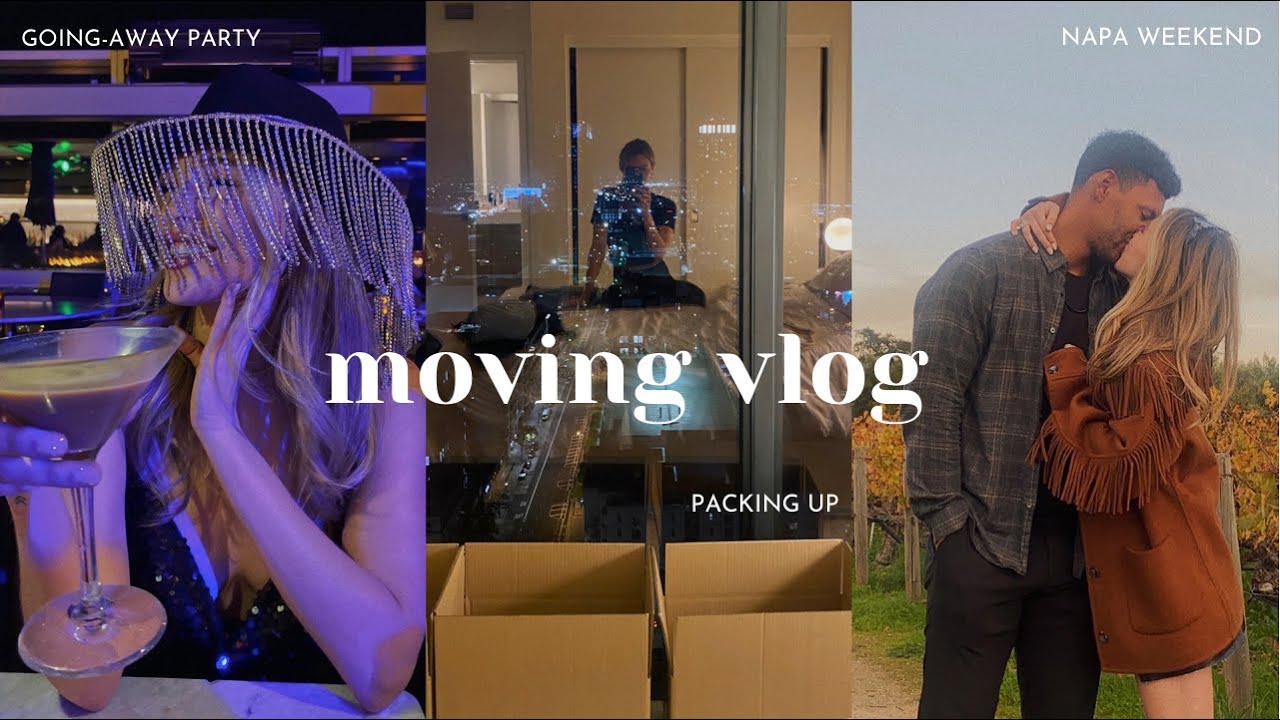 MOVING VLOG 1: last weekend on the west coast, going away party, packing up