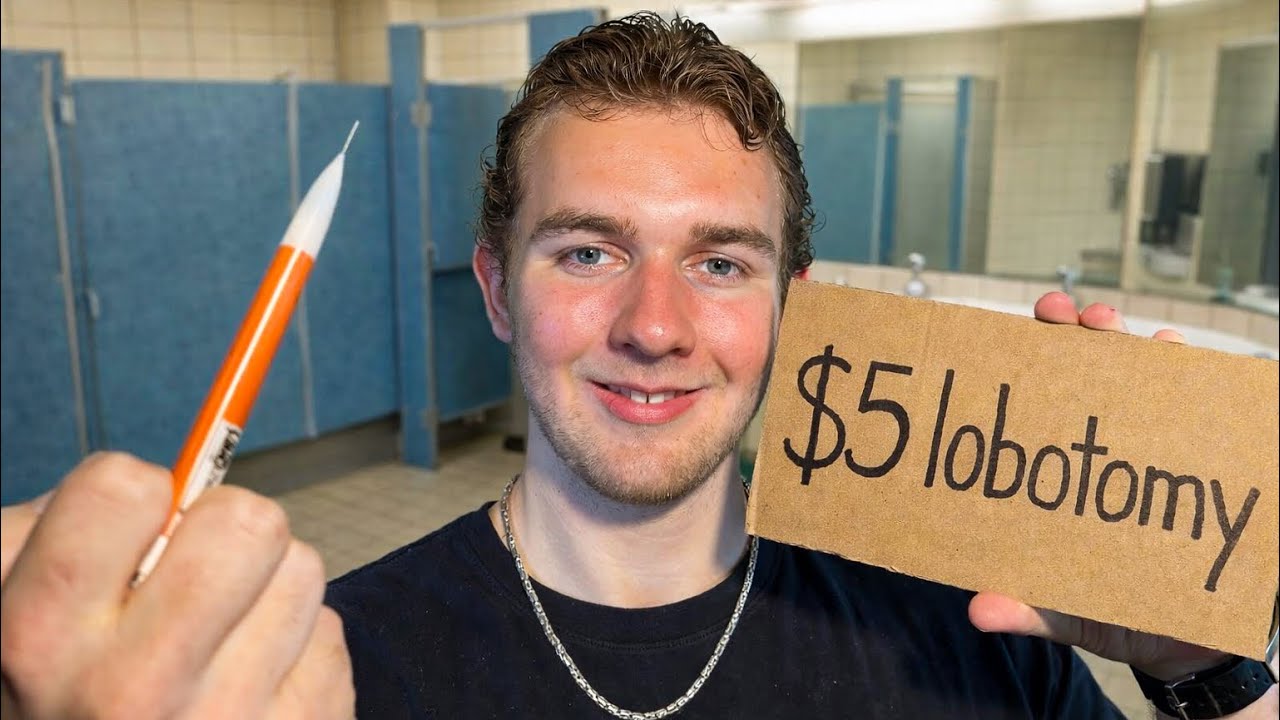 ASMR $5 Lobotomy in school bathroom