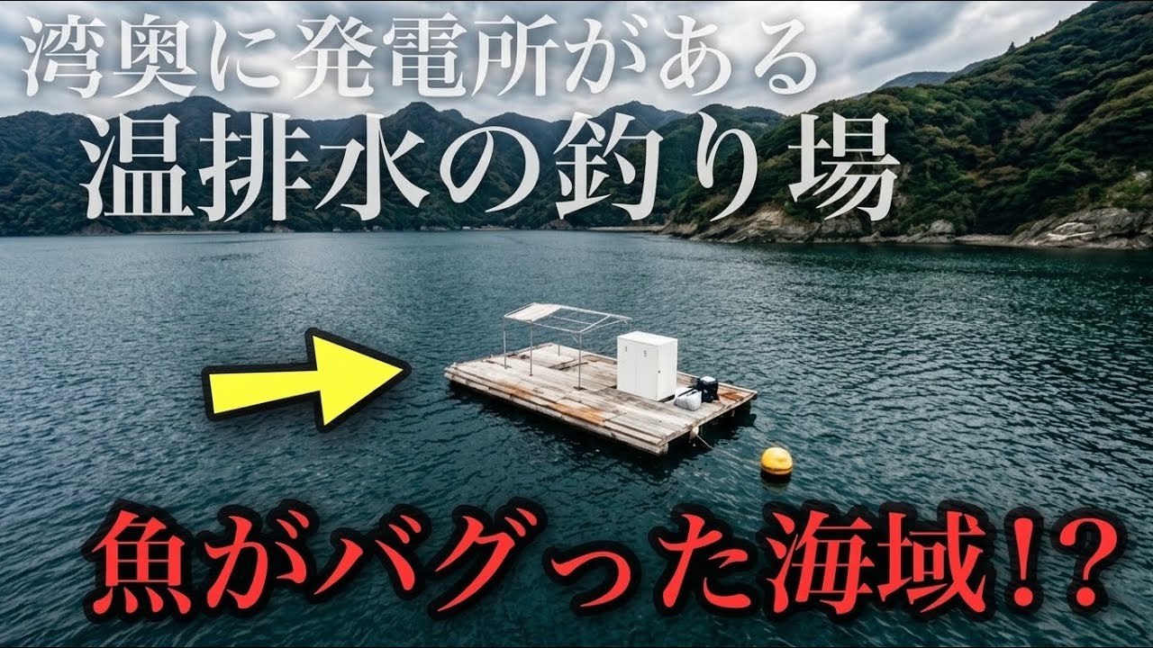 原発の温排水！ヤバいと噂の筏でかぶせ釣りしてみたら…！？