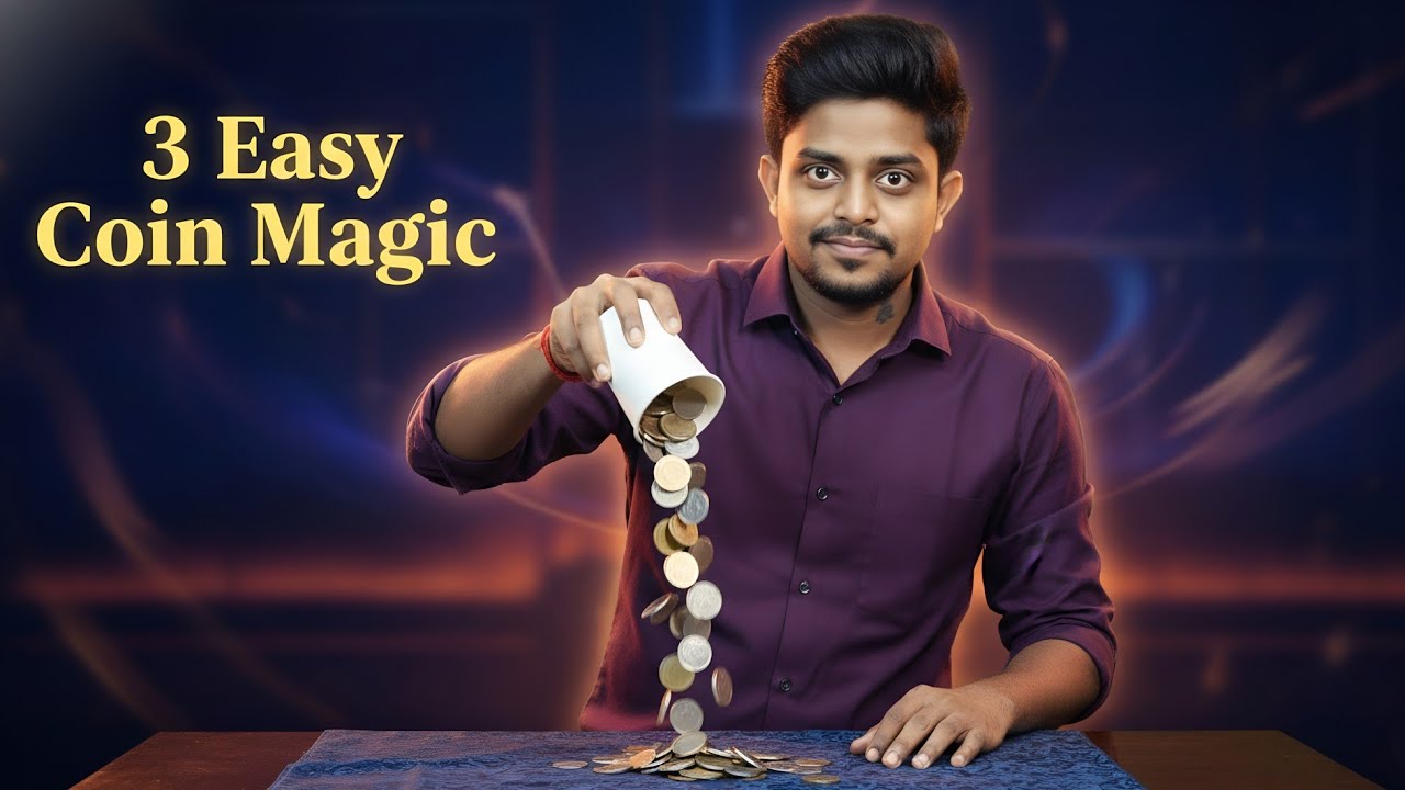सिक्का गायब करने का 3 जादू सीखें | Magic Tricks With Coins - Tutorial guruji