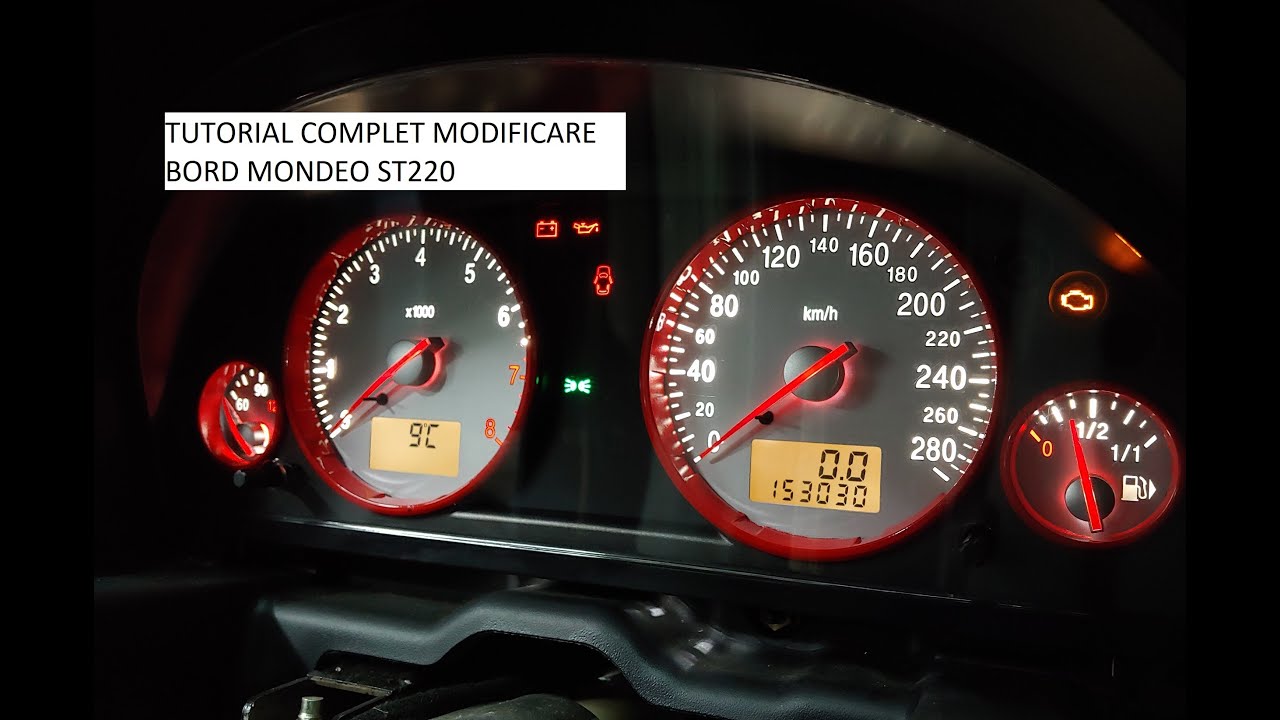 Mondeo ST220 GREEN to WHITE dashboard Project step by step