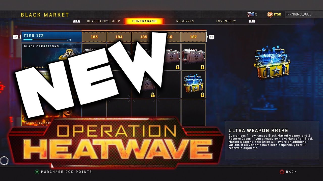 Completing Operation Heatwave & Ultra Weapon Bribe Fast | CoD BO4
