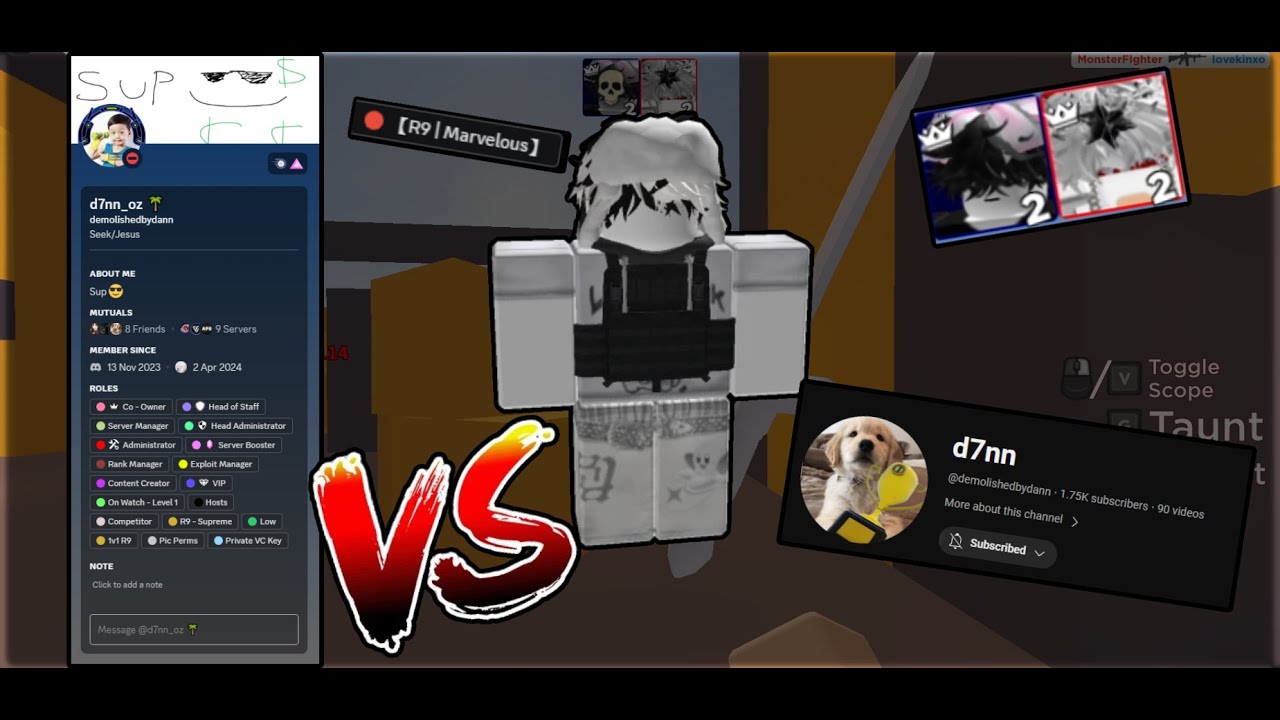 1v1ing The Best Roblox Arsenal Players - Ep 8 (D7nn/R9)
