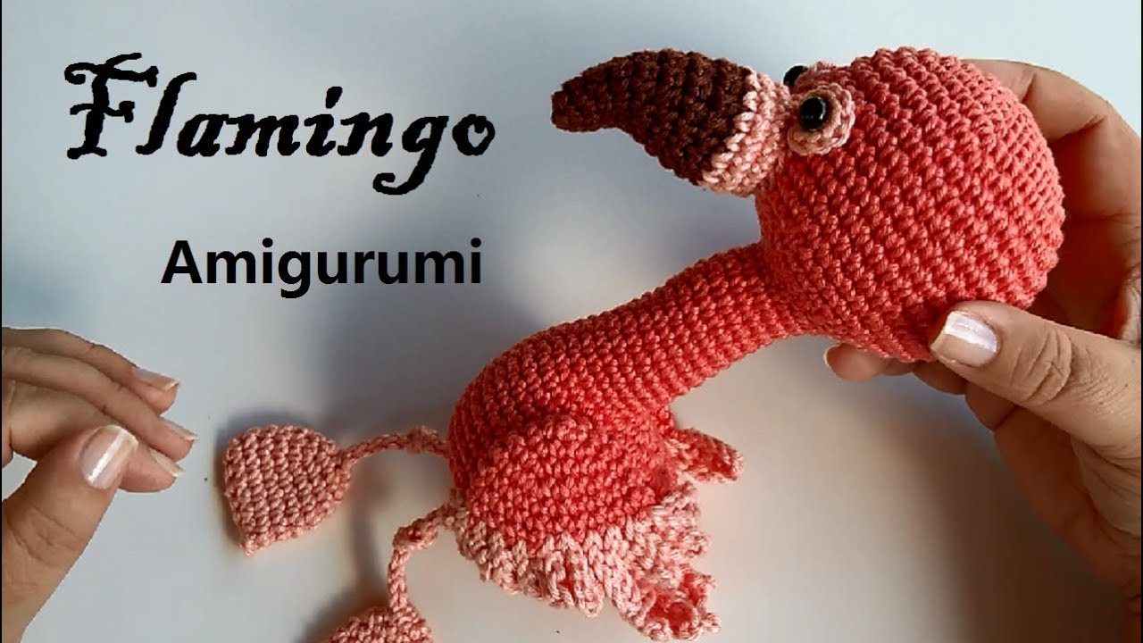 Flamingo Amigurumi - Crochetando com Cláudia Stolf