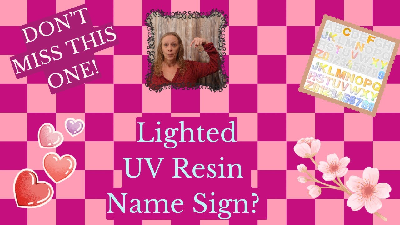 Resin Letter Name Sign DIY | Cute Desk Decoration | Personalized Desk Name Sign