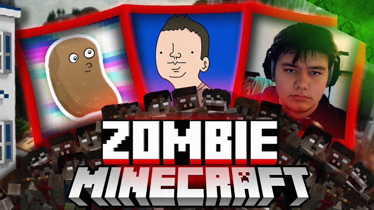 VOD // Minecraft Zombie - Terracid, Hugo, Potatoz, Leffy, Flygoow