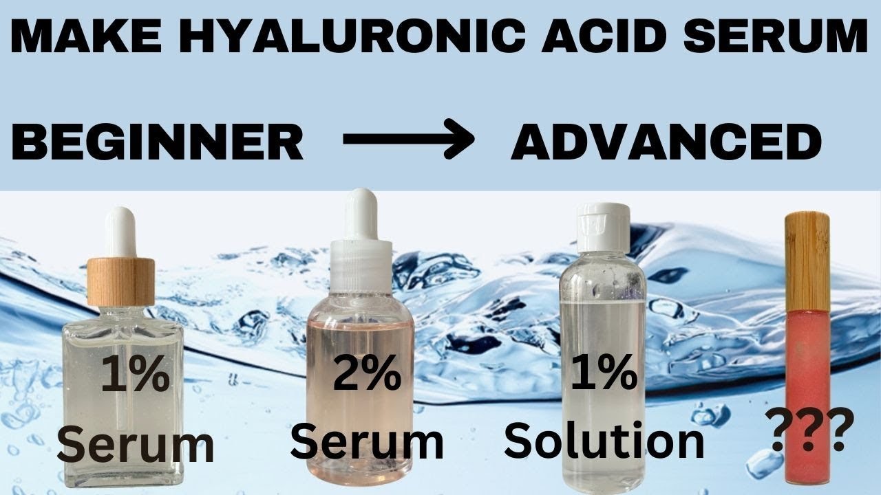 How to Formulate with HYALURONIC ACID - Make every type of serum and more