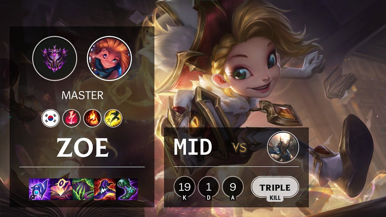 Zoe Mid vs Pantheon - KR Master Patch 11.20