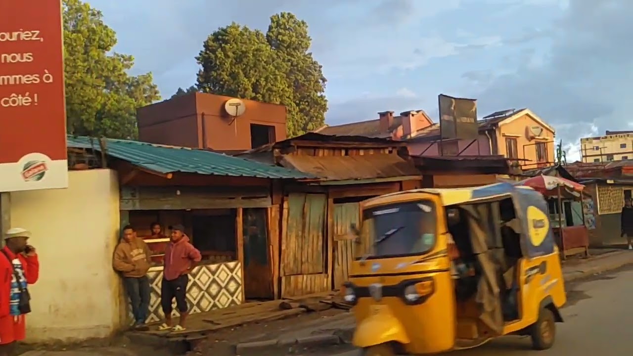 Vatofotsy GYMNASE  by GALANA Ampihaviana to Andranomafana - Streets view of Antsirabe Madagascar 