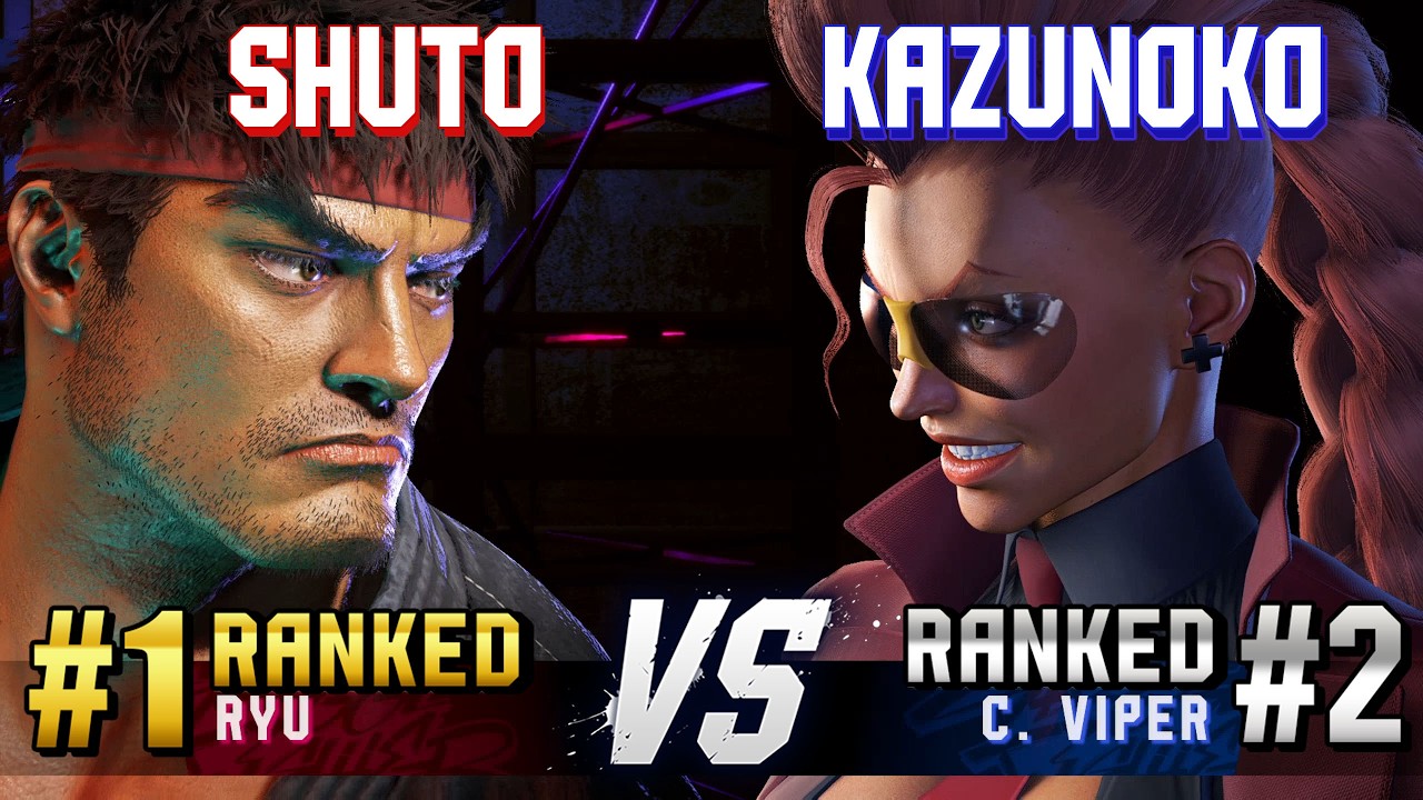 SF6 ▰ SHUTO (#1 Ranked Ryu) vs KAZUNOKO (#2 Ranked C.Viper) ▰ High Level Gameplay