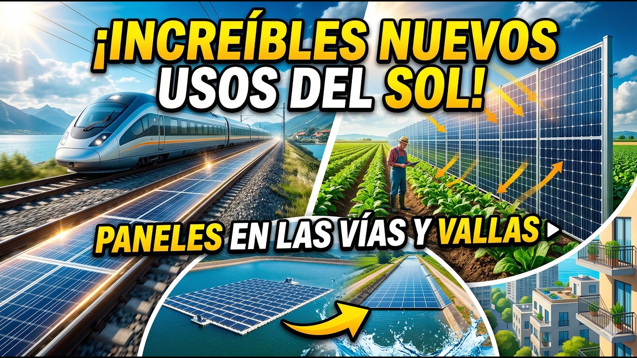 Usos INNOVADORES y sorprendentes de los PANELES SOLARES