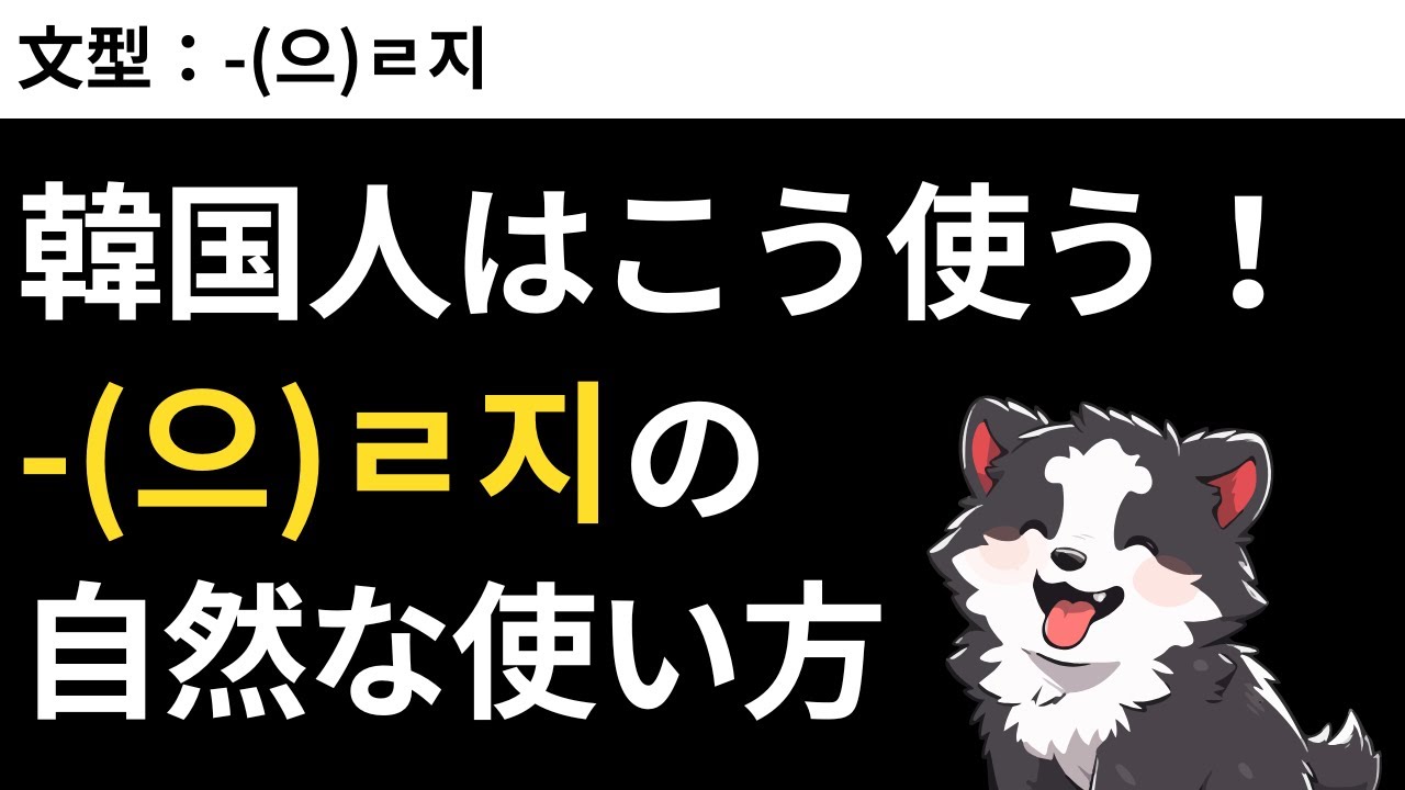韓国人はこう使う！-(으)ㄹ지の自然な使い方｜瞬間韓作文【中級】#12 -(으)ㄹ지