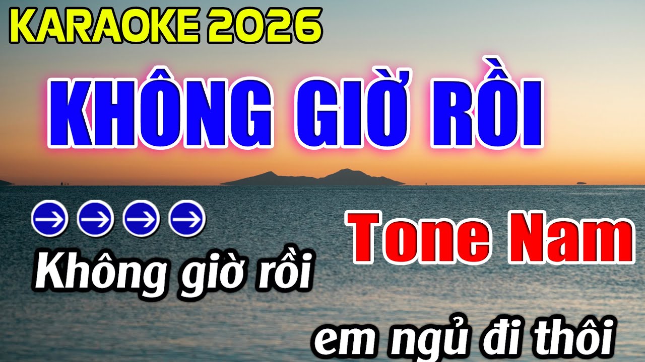Không Giờ Rồi Karaoke Tone Nam Karaoke Hoàng Giang 62