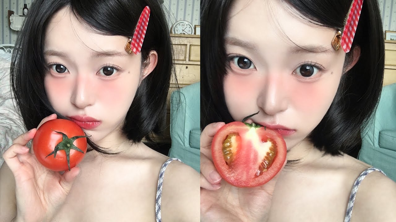 레드도 청순할 수 있ㅅㅓ ༘꙳ 🍅 토마토 메이크업
