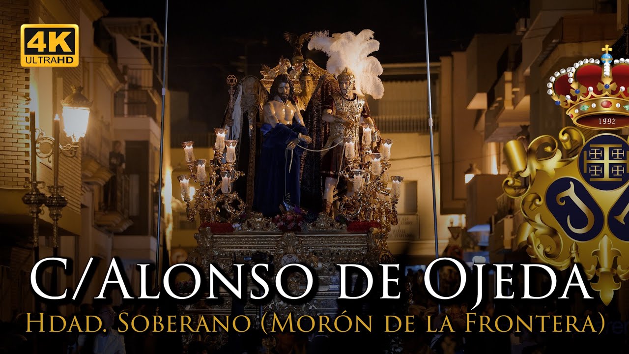 4K | SOBERANO MORÓN DE LA FRA. - C/ALONSO DE OJEDA| VIERNES DE DOLORES [Banda Nazareno Arahal] 2025