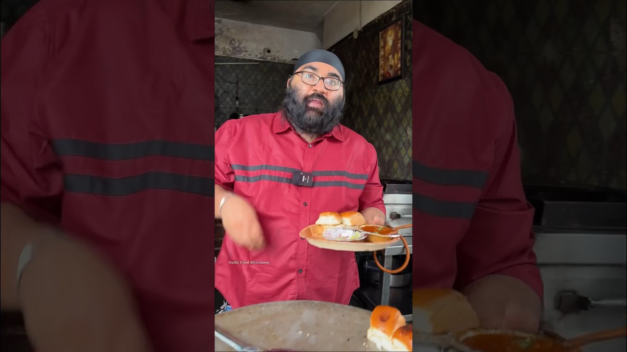 Sardar ji ki Unlimited Pav Bhaji in 99/- #ytshort #unlimitedfood #foodshorts #unlimitedfoodindelhi