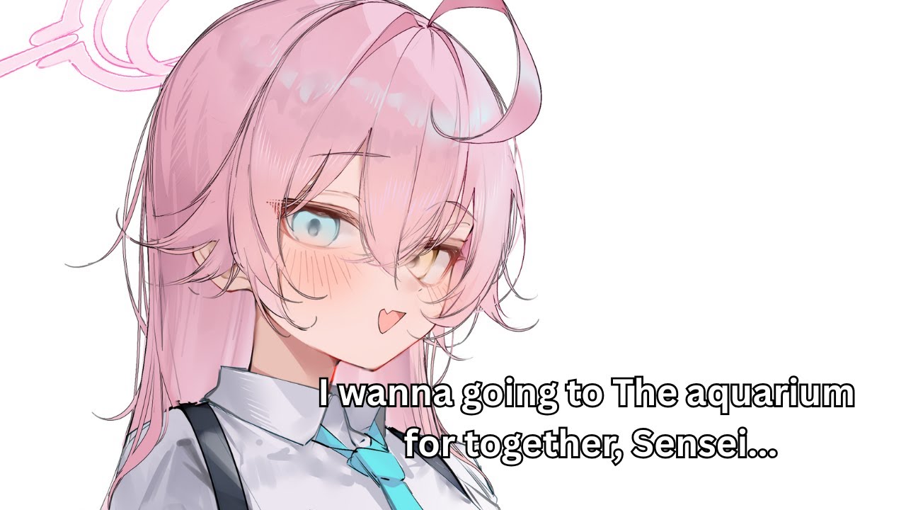 Hoshino and Sensei Dating to The Aquarium [Blue Archive Game]