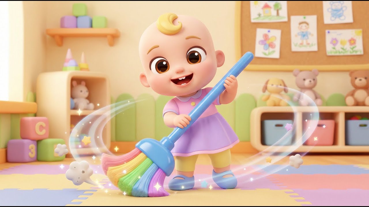 Bella’s Cleaning Day – Sweep Sweep Song | Fun Nursery Rhyme for Kids