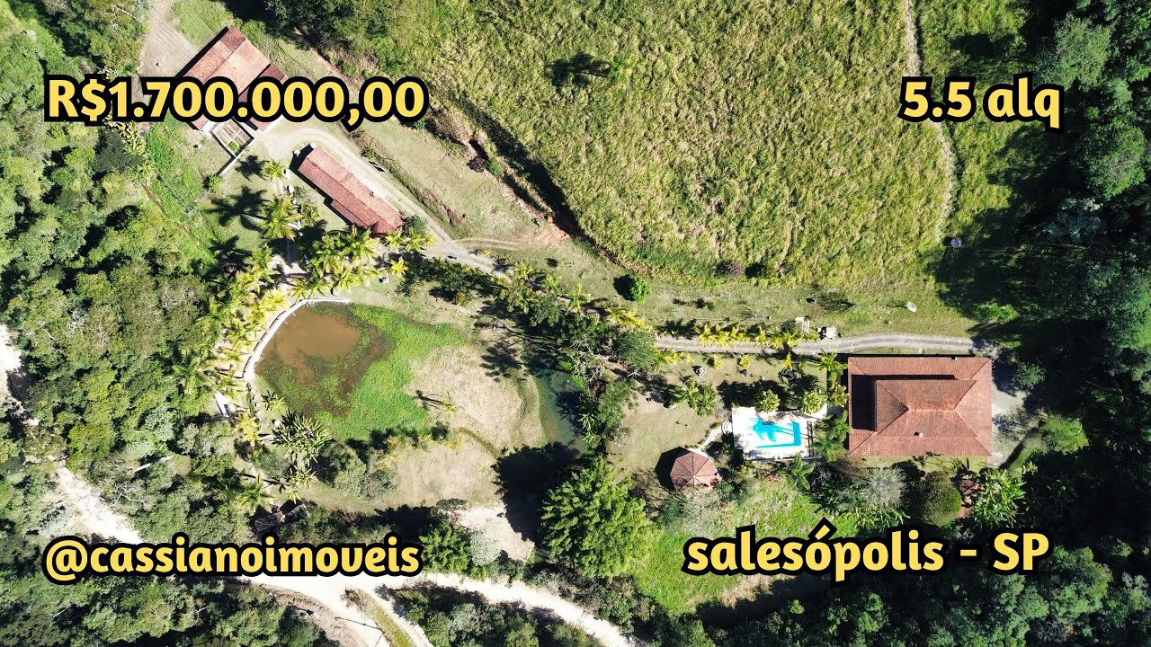 VALE DAS ÁGUAS a venda em Salesópolis - SP - R$ 1.700.000,00