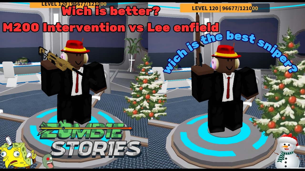 M200 Intervention vs Lee enfield zombie stories robloc