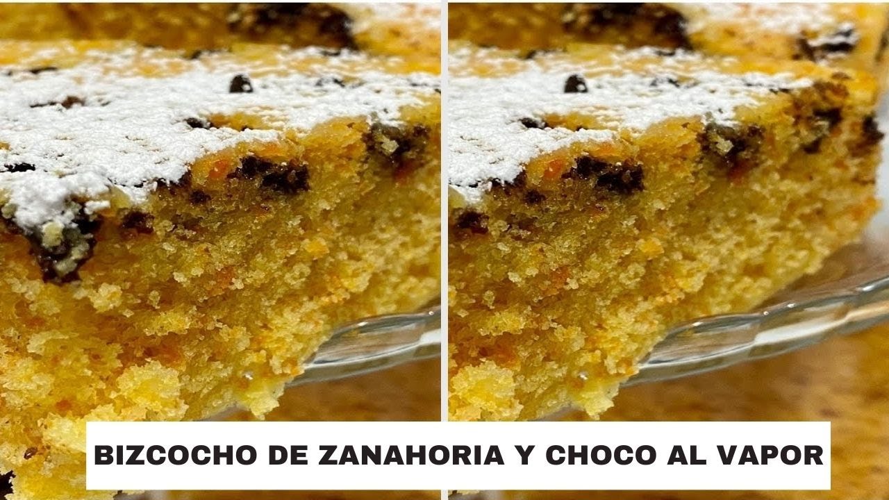BIZCOCHO  DE ZANAHORIA 🥕 Y CHOCOLATE  🍫 AL VAPOR EN MAMBO!!  SIN HORNO!! 🤤🤤
