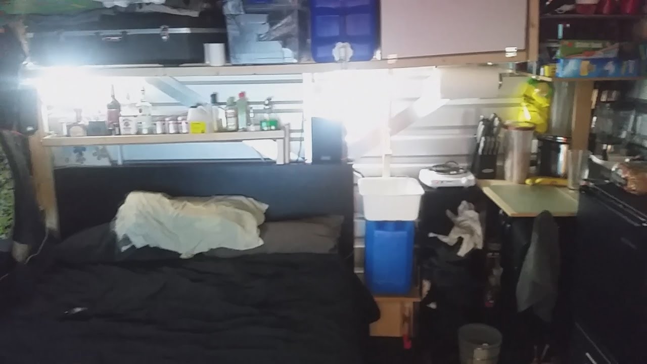 Living out of a storage locker for 2 months, in style!