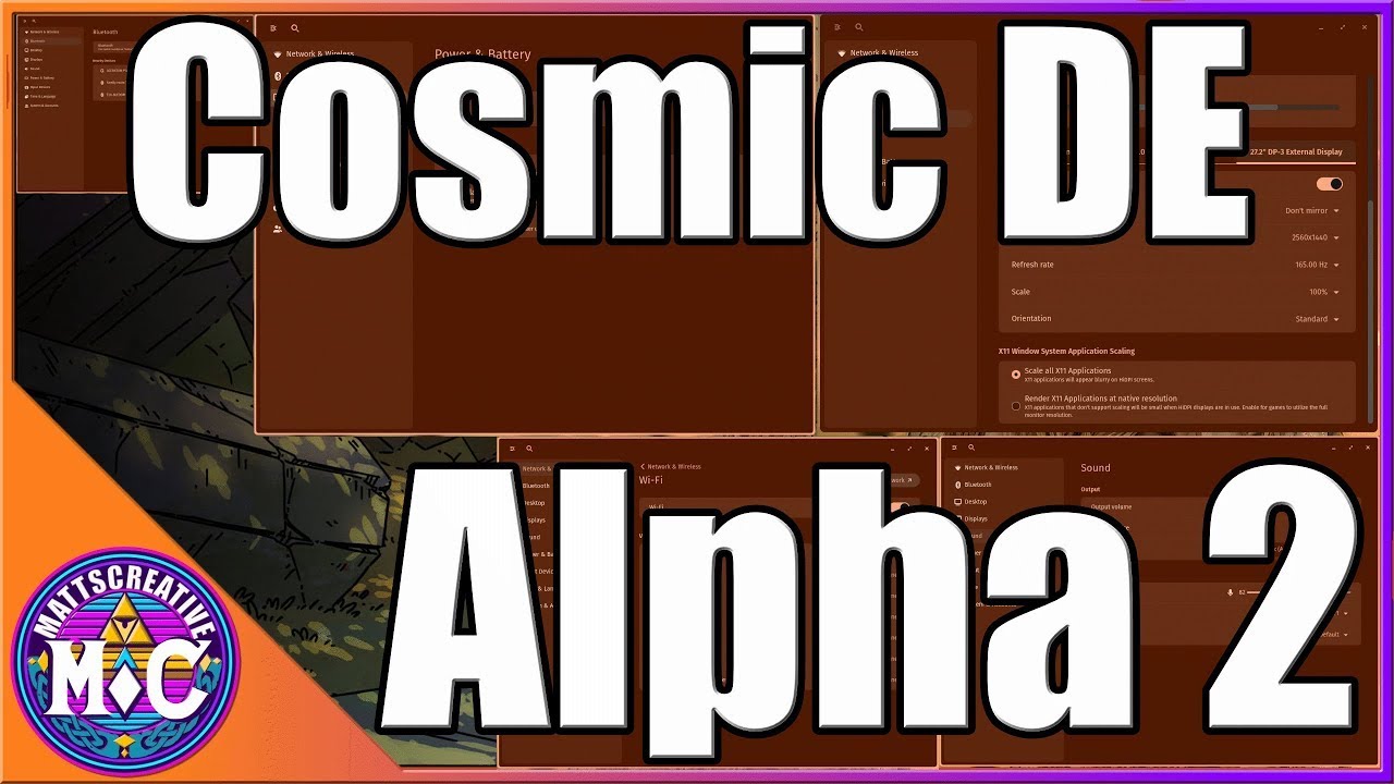Cosmic DE alpha 2 Changes and Fixes! | Fedora |