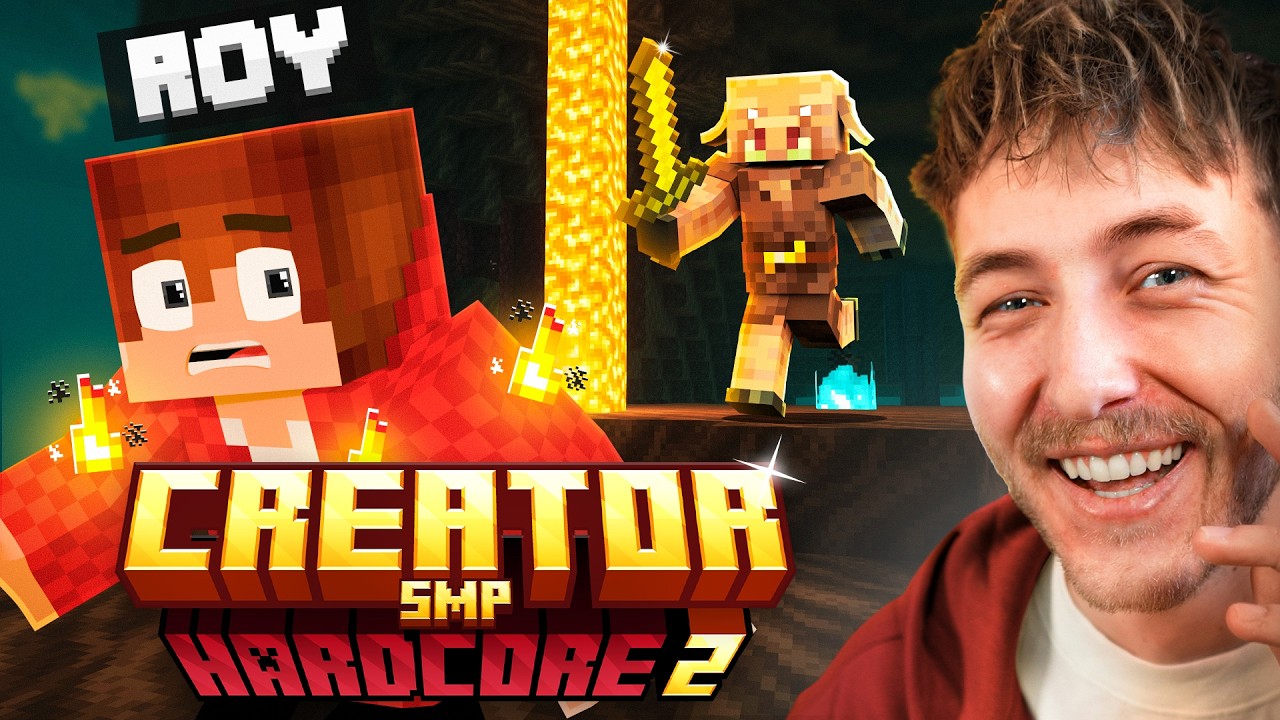 Met Royalistiq OVERLEVEN in de NETHER! - CreatorSMP Hardcore 2 [Dag 3]