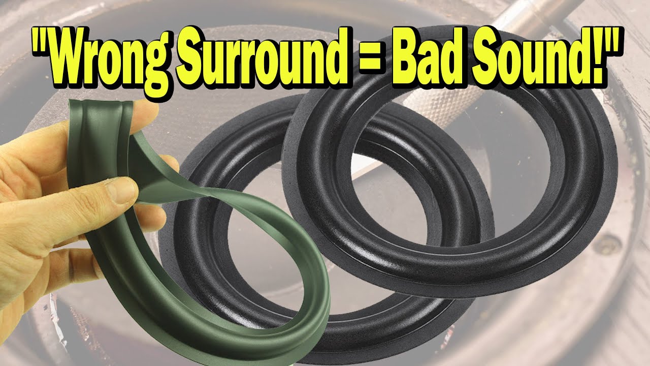 How Changing a Speaker's Cone or Surround rubber Affects Sound Quality