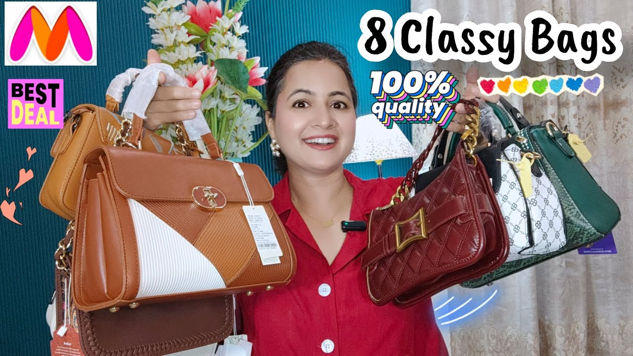 Myntra Premium Quality Classy Bags Haul 💕 |Structured Bags , Sling Bags, Office Bags |Neema's Corner
