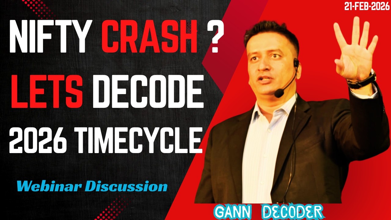 NIFTY Crash ?? Nifty Time cycle 2026 I Nifty View I Nifty prediction I Gann Dates I Gann Decoder