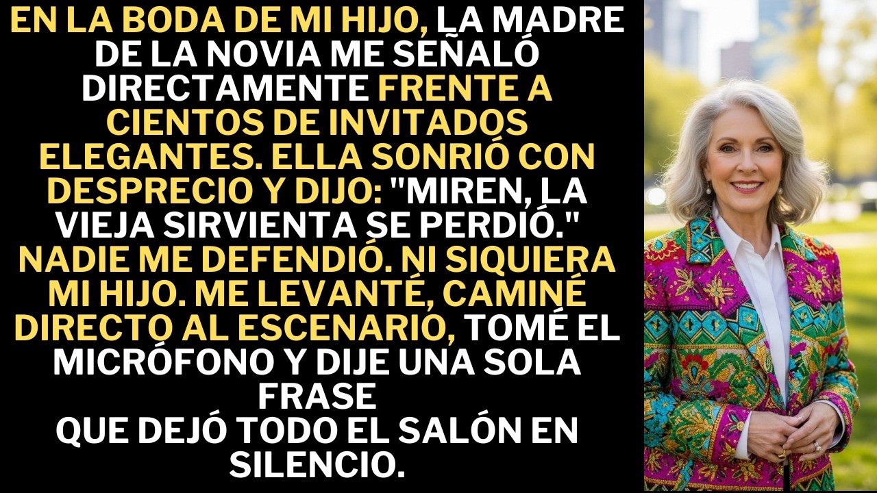 Delante de 100 invitados, la familia de mi nuera me llamó “la vieja sirvienta”. Nadie imaginaba lo