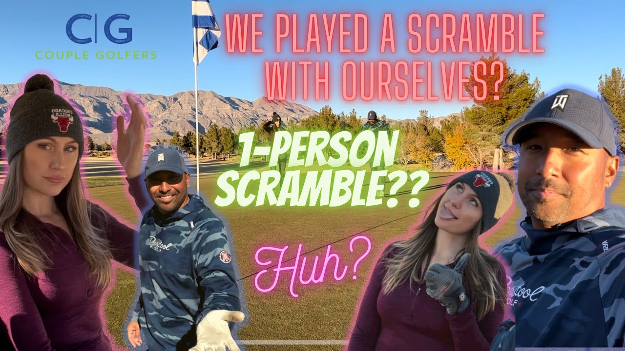 We Played A 1 Person Scramble?? Las Vegas | What Did We Shoot? Aliante Golf Course | Couple Golfers