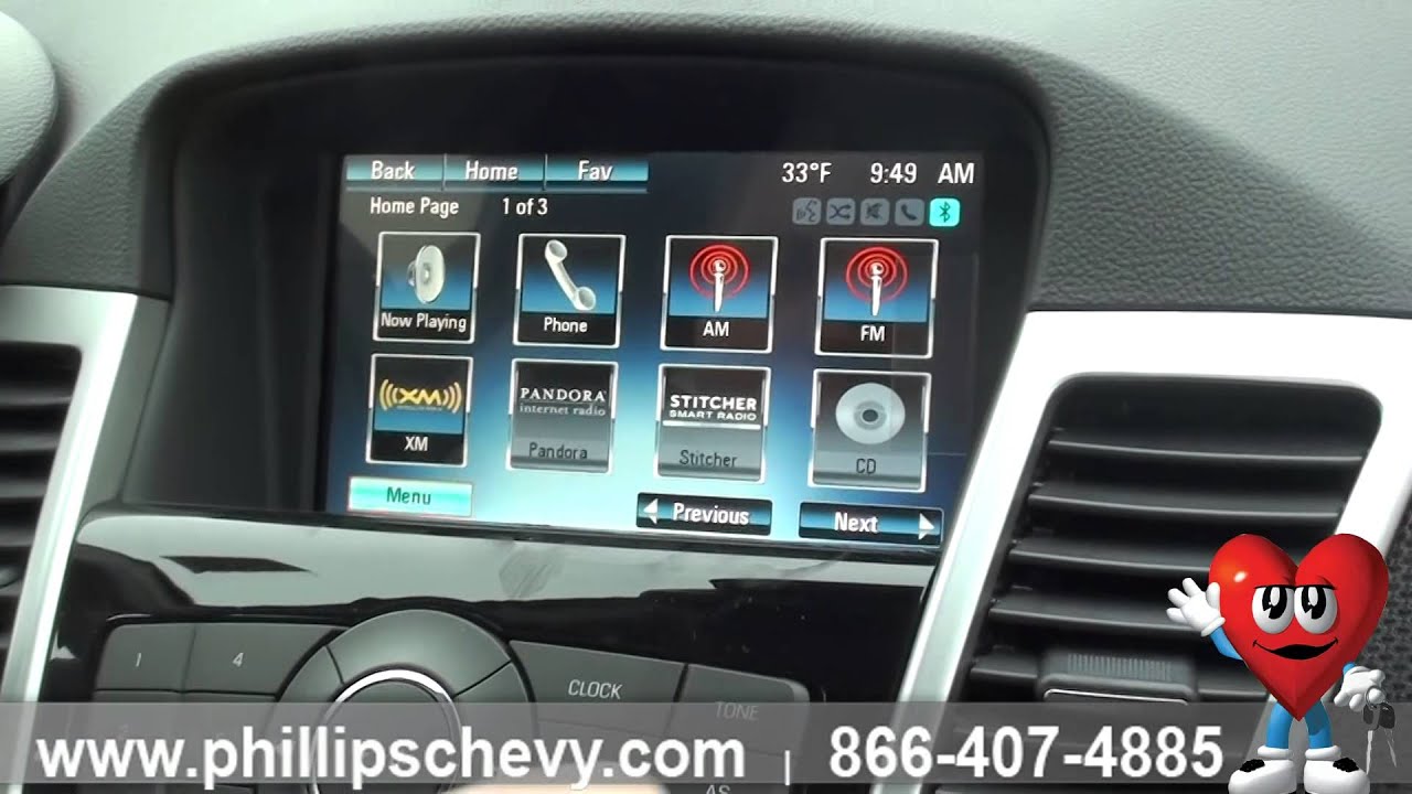 Phillips Chevrolet – 2015 Chevy Cruze – Dashboard Functions - Chicago Dealership New Car Sales