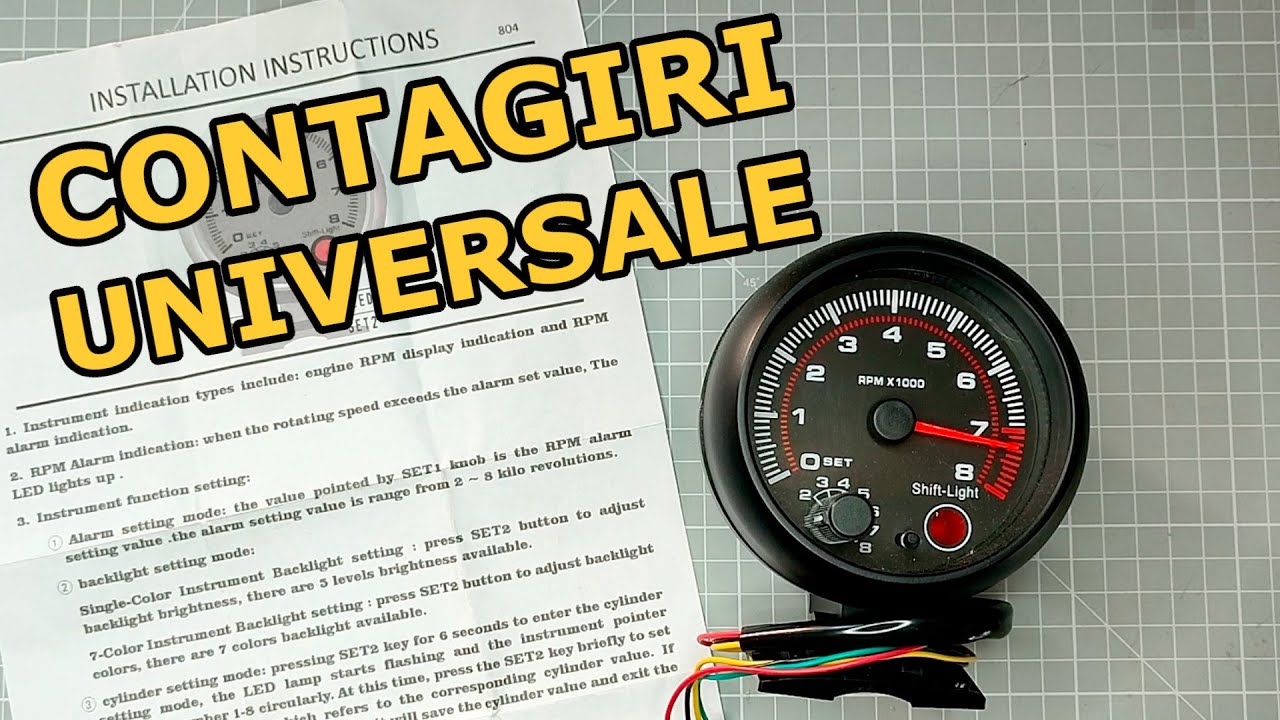 Contagiri Universale - Strumenti Aggiuntivi sul Cruscotto del Rascal - parte 2