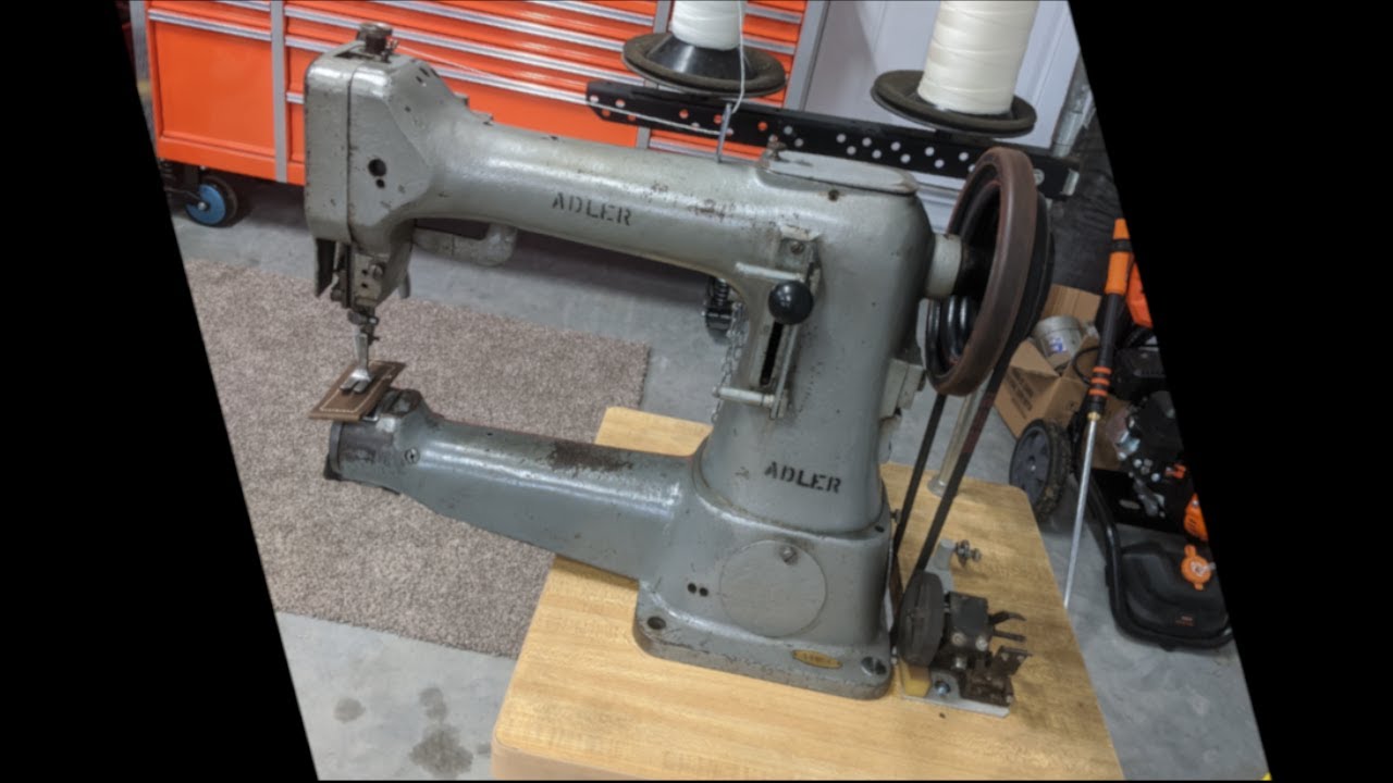 Adler 105-64 Sewing Machine Cleaning and Setup