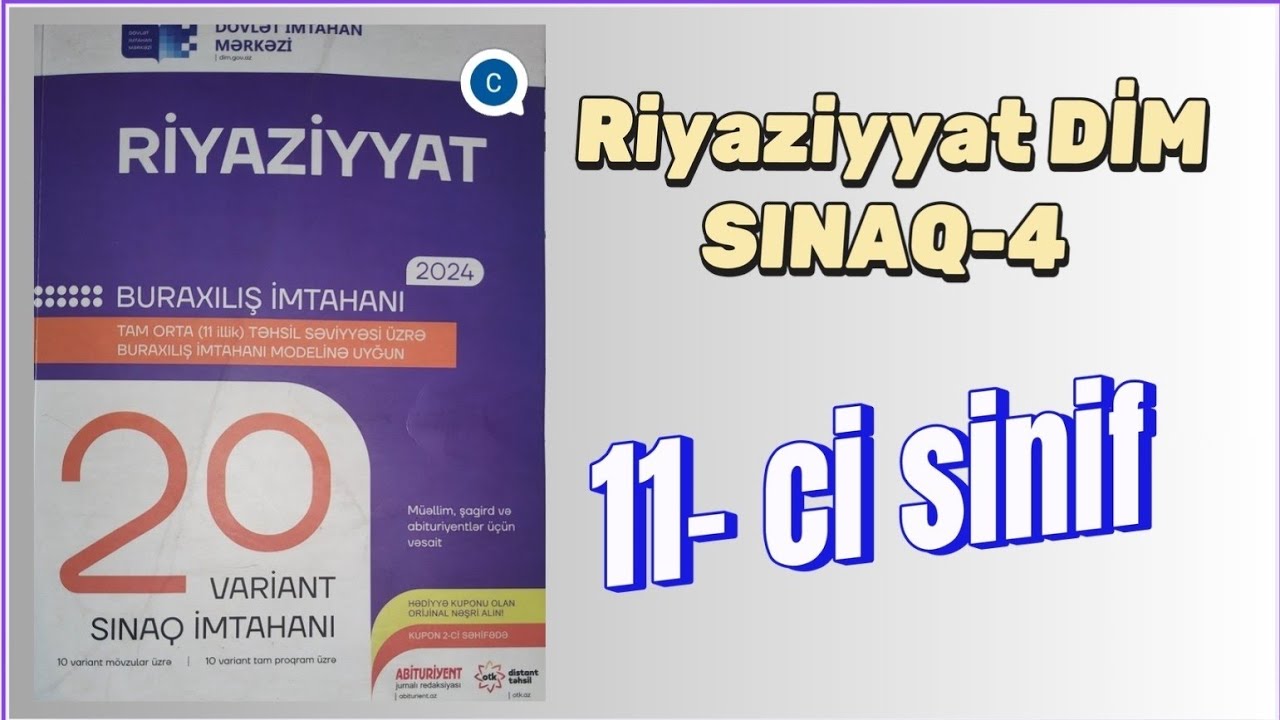Riyaziyyat Buraxılış  Sualları