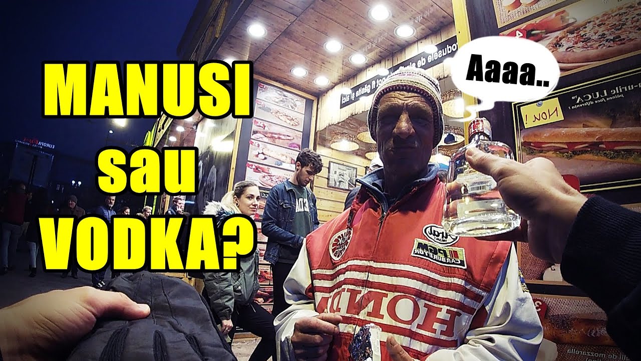 MANUSI sau VODKA pe timp de iarna? - Experiment social Grigore Varlam