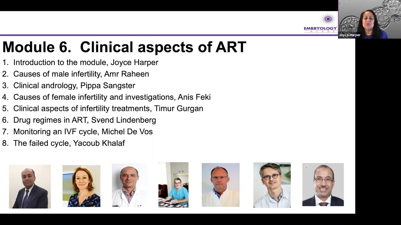 Clinical aspects of Assisted Reproductive Technology for our distance learning course