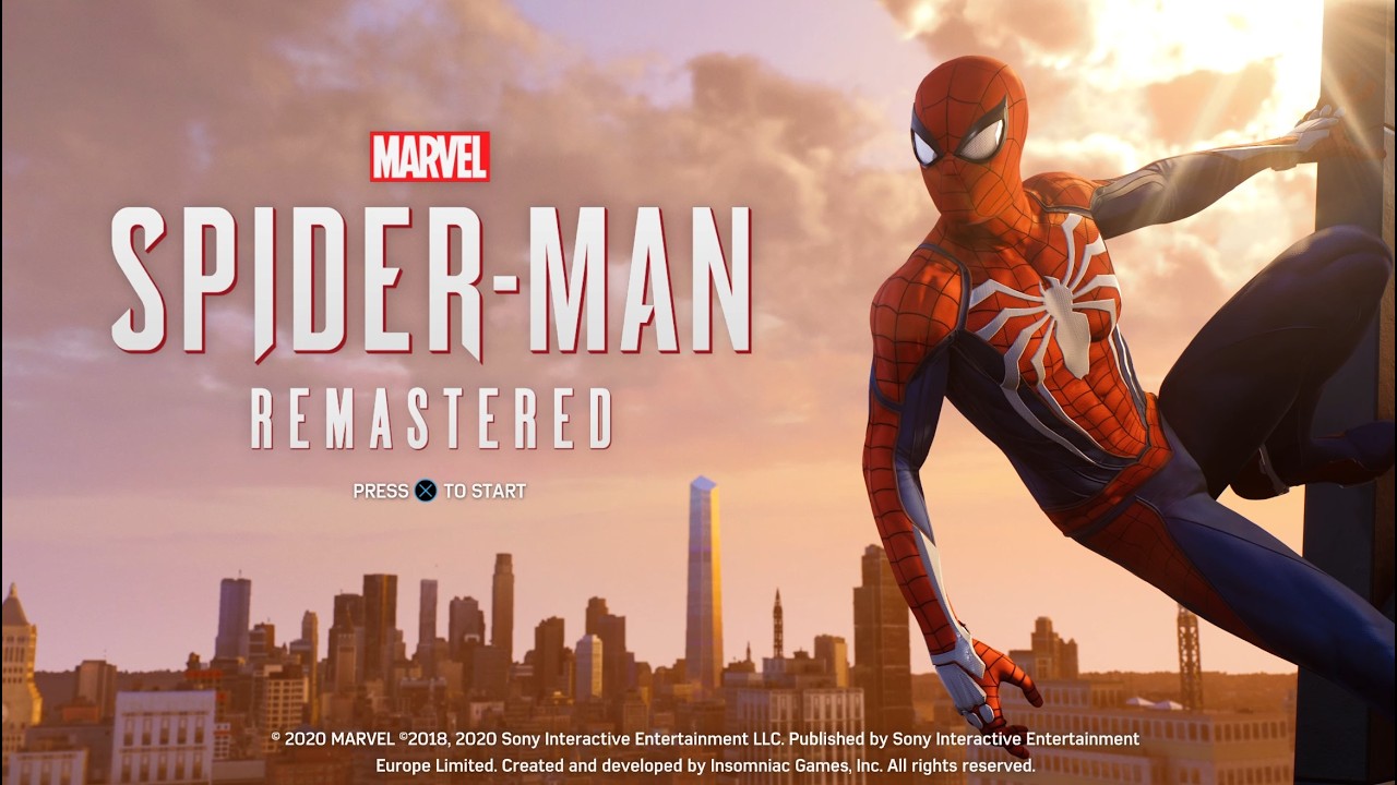 PS5 - Marvel's Spider Man Remastered - Game Intro and Initial Play