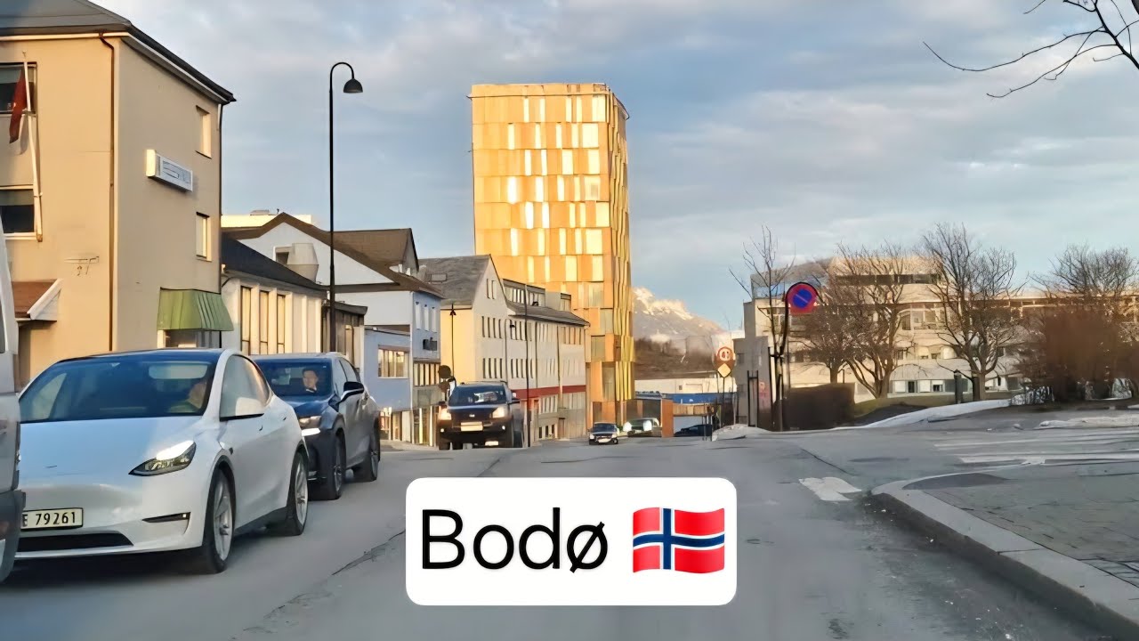 4K - Driving in Bodø, Norway