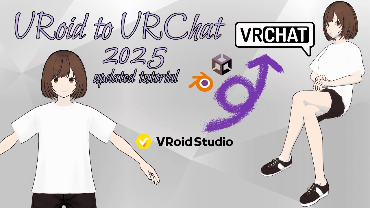 VRoid to VRChat Tutorial 2025 | Blender & Unity | UPDATED TUTORIAL | WITH SUBTITLES!