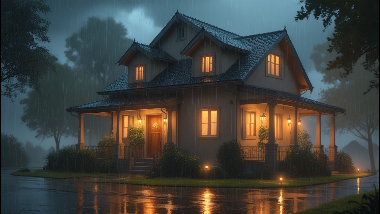 Relaxing Natural Rainstorm Sounds | Sleep Instantly & Anxiety Relief
