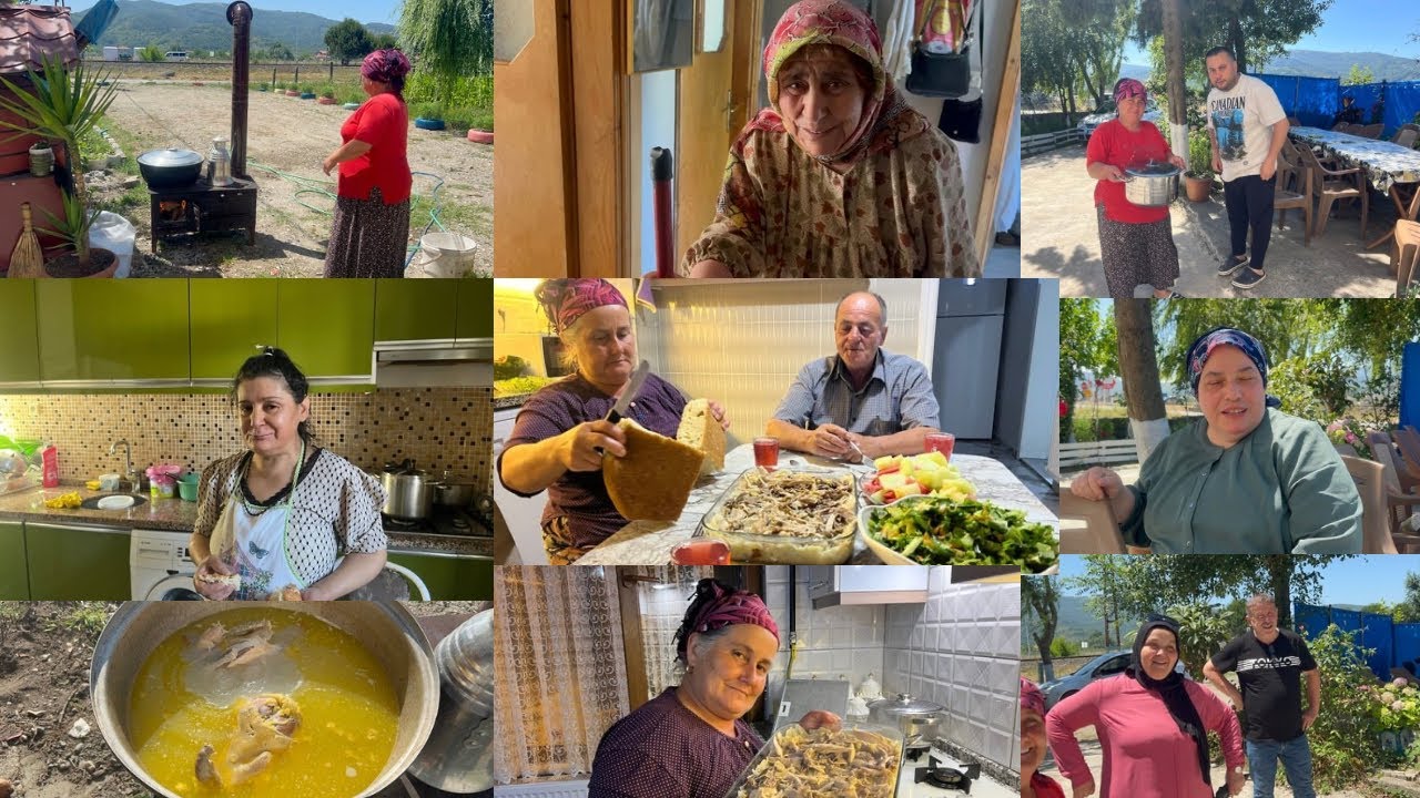 ODUN SOBADA KÖY TAVUĞU💯ZONGULDAK YEMEKLERİ🐓KOMŞUYA GETİRDİK #köy #yemektarifleri